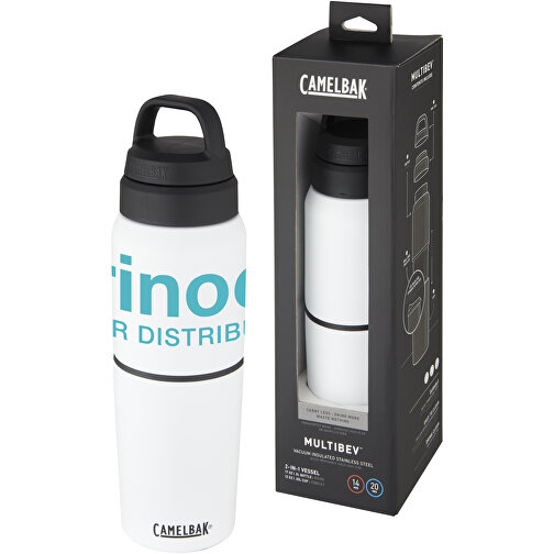 MultiBev vacuum insulated stainless steel 500 ml bottle and 350 ml cup, Imagen 2
