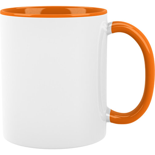 Sublimations Tasse , weiss / orange, Keramik, 9,50cm (Höhe), Bild 1