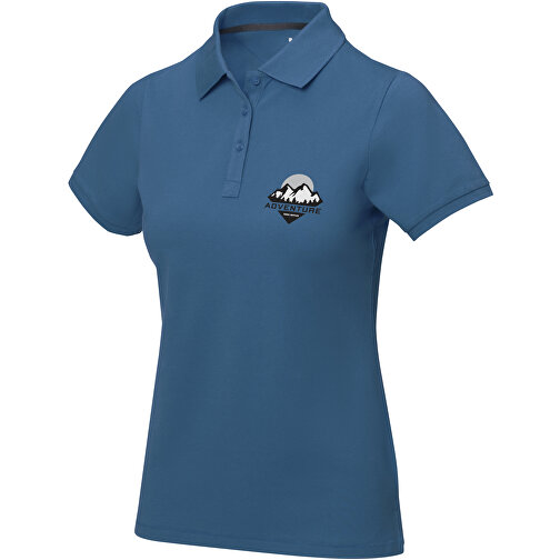 Calgary Poloshirt Für Damen , tech blue, Piqué Strick  Baumwolle, 200 g/m2, M, , Bild 2