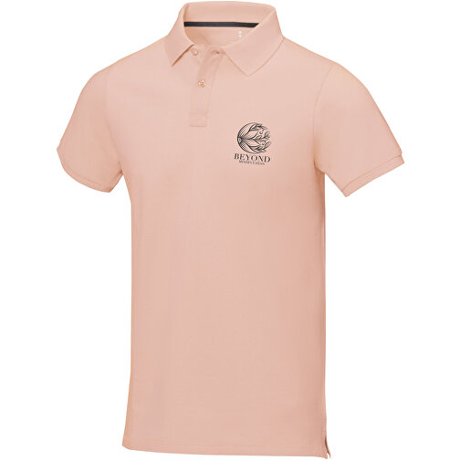 Calgary Poloshirt Für Herren , pale blush pink, Piqué Strick 100% BCI Baumwolle, 200 g/m2, XL, , Bild 2
