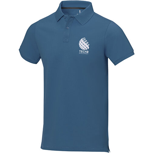Calgary Poloshirt Für Herren , tech blue, Piqué Strick 100% BCI Baumwolle, 200 g/m2, L, , Bild 2