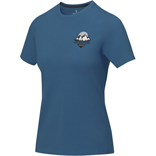 Nanaimo – T-Shirt Für Damen , tech blue, Single jersey Strick 100% BCI Baumwolle, 160 g/m2, L, , Bild 2
