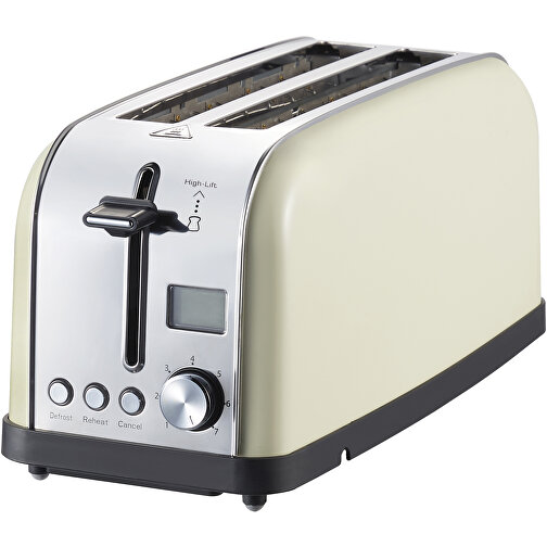 Prixton Bianca Pro Toaster , weiß, Edelstahl, PP Kunststoff, 39,30cm x 17,40cm x 18,70cm (Länge x Höhe x Breite), Bild 1