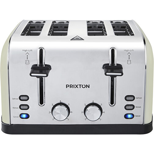 Prixton Bianca Toaster , weiß, Edelstahl, 18,00cm x 27,50cm x 39,50cm (Länge x Höhe x Breite), Bild 3