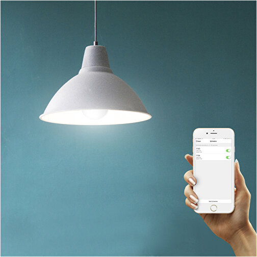 Prixton BW10 WLAN-Lampe , weiß, 50% Kunststoff, 50% Metall, 11,80cm x 6,00cm x 6,00cm (Länge x Höhe x Breite), Bild 5