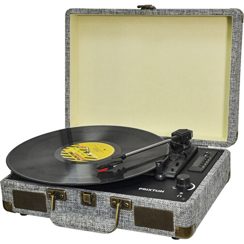 Prixton VC400 Vinyl MP3 Player , grau, Kunststoff, 35,00cm x 25,50cm x 13,00cm (Länge x Höhe x Breite), Bild 1