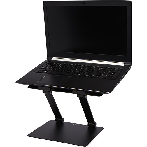 Rise Pro Laptopständer , schwarz, Aluminium, Silikon Kunststoff, 30,00cm x 3,00cm x 22,00cm (Länge x Höhe x Breite), Bild 1