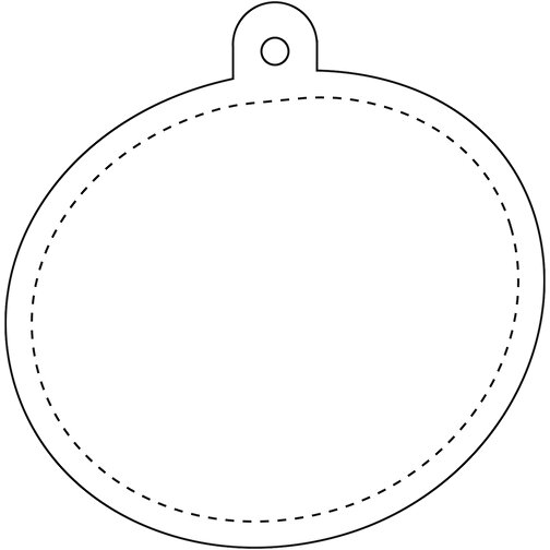RFX™ oval reflekterande TPU-hängare, Bild 3