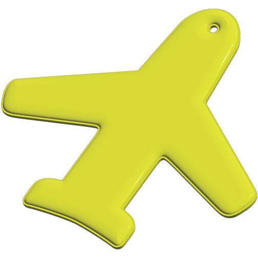 RFX™ Reflektierender TPU-Aufhänger Flugzeugs , neongelb, TPU Kunststoff, 7,90cm x 7,60cm (Länge x Breite), Bild 2