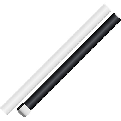 RFX™ 44 Cm Reflektierendes TPU Schnapparmband , weiß, TPU Kunststoff, 44,00cm x 3,00cm (Länge x Breite), Bild 2