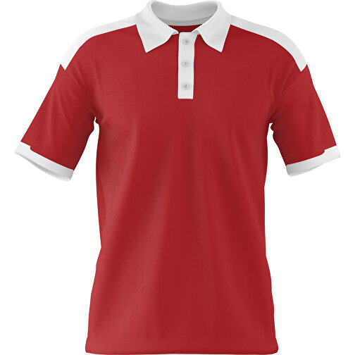 Poloshirt Individuell Gestaltbar , weinrot / weiß, 200gsm Poly / Cotton Pique, 3XL, 81,00cm x 66,00cm (Höhe x Breite), Bild 1
