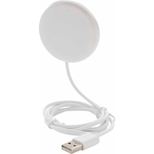 5W Magnetischer Wireless Charger, Weiß , weiß, ABS, 0,60cm (Höhe), Bild 4
