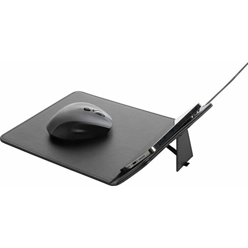 Tappetino mouse con ricarica wireless 10W in PU riciclato, Immagine 5