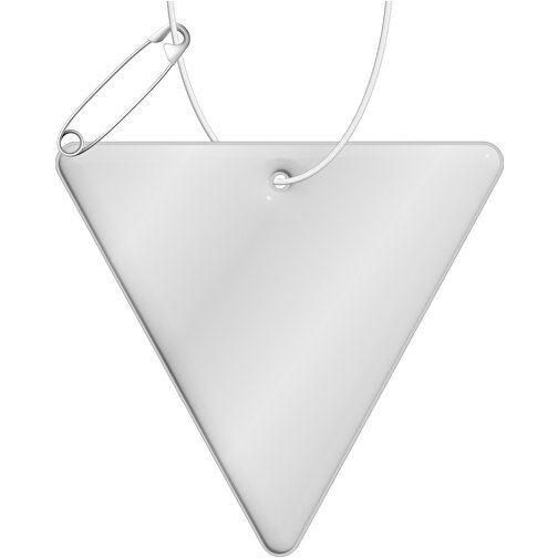 RFX™ reflective odblaskowa zawieszka z PVC, odwrócony trójkąt, Obraz 1