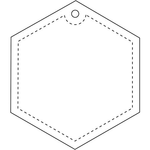 Attache réfléchissante RFX™ hexagonale en PVC, Image 3