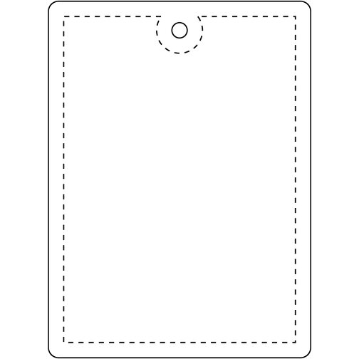 Colgador de PVC reflectante rectangular grande 'RFX™', Imagen 3