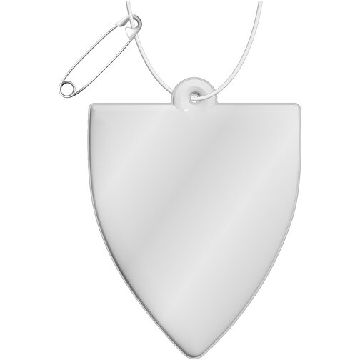 Gancio catarifrangente per badge in PVC con catenella RFX™, Immagine 1