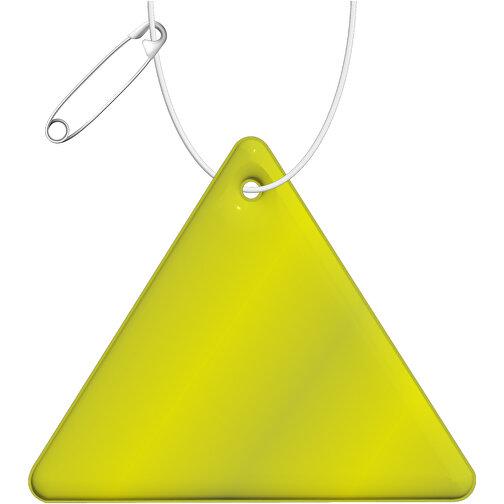 RFX™ reflective odblaskowa zawieszka z PVC, trójkąt, Obraz 1