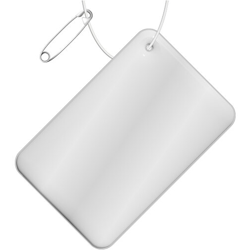 Colgador de PVC reflectante rectangular pequeño 'RFX™', Imagen 1