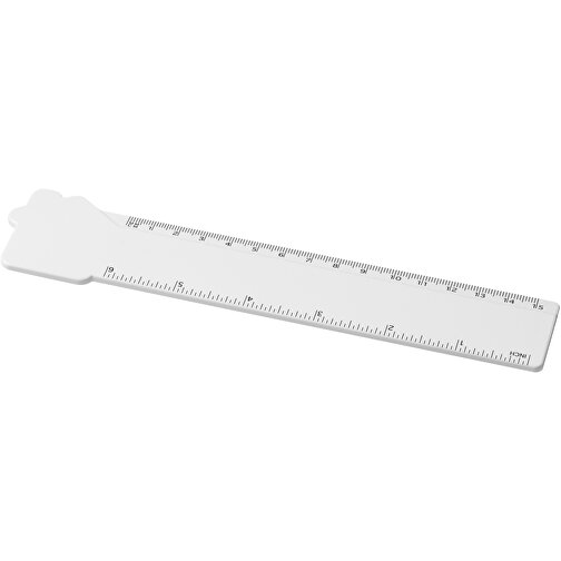 Tait 15 cm house-shaped recycled plastic ruler, Imagen 2
