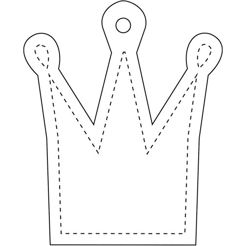 Attache réfléchissante RFX™ en TPU en forme de couronne, Image 3