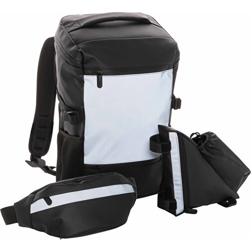 PU 15.6' laptop rygsæk, nem adgang, høj synlighed, Billede 8