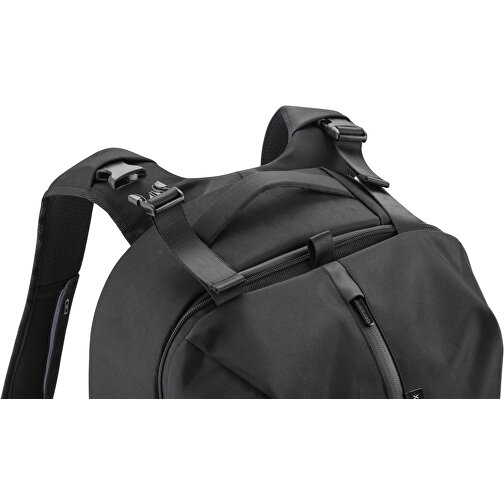 Flex Gym Bag, Schwarz , schwarz, PET - recycelt, 30,00cm x 46,00cm (Länge x Höhe), Bild 5