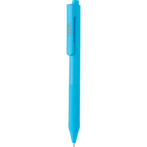 X9 Solid-Stift Mit Silikongriff, Blau , blau, PC, 14,30cm (Höhe), Bild 6