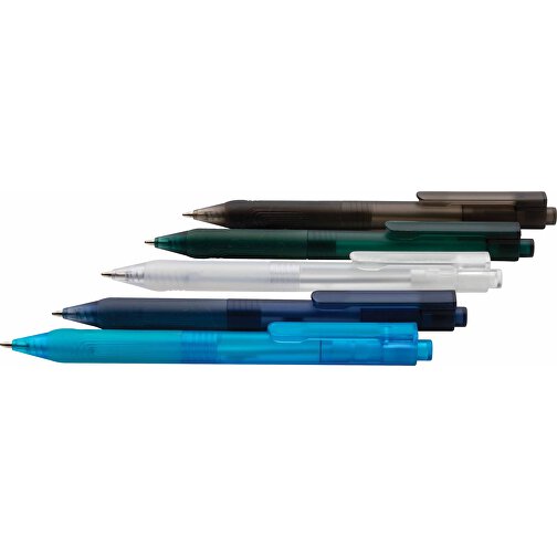 X9 Stift Gefrostet Mit Silikongriff, Navy Blau , navy blau, PC, 14,30cm (Höhe), Bild 7