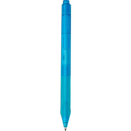 X9 Stift Gefrostet Mit Silikongriff, Blau , blau, PC, 14,30cm (Höhe), Bild 2