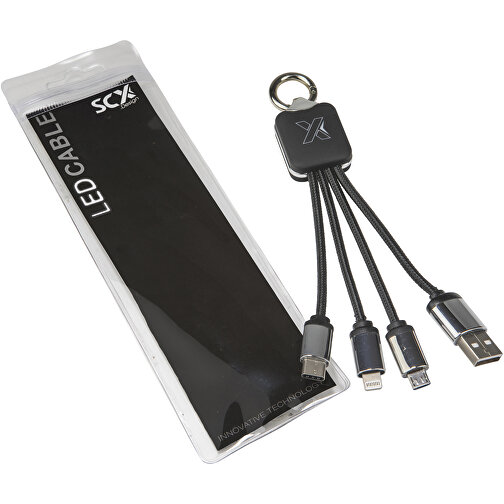 SCX.design C15 Câble de recharge Quatro avec logo lumineux, Image 3