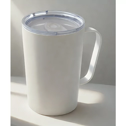 Tasse moderne en acier inoxydable recyclé RCS avec couvercle, Image 12