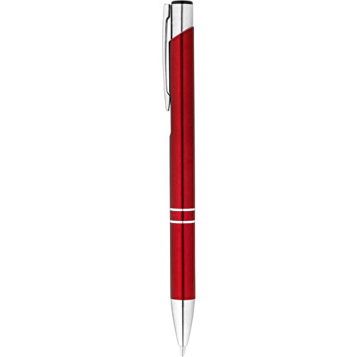 RE-BETA. Kugelschreiber Aus Recyceltem Aluminium , rot, Recyceltes Aluminium, 1,00cm (Höhe), Bild 1
