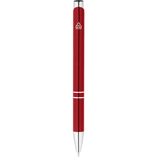 RE-BETA. Kugelschreiber Aus Recyceltem Aluminium , rot, Recyceltes Aluminium, 1,00cm (Höhe), Bild 6