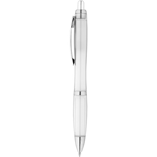 SWING RPET. RPET-Kugelschreiber Mit Metallclip , weiß, RPET. Metall, 1,00cm (Höhe), Bild 1