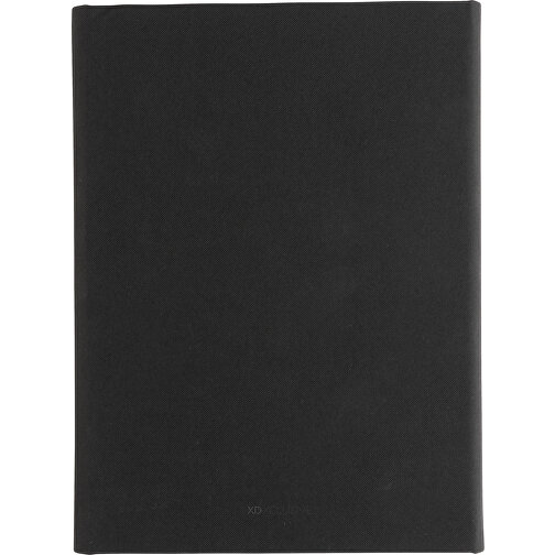 Impact Aware™ A5 Notebook Mit Magnetverschluss, Schwarz , schwarz, PET - recycelt, 23,00cm x 2,50cm (Länge x Höhe), Bild 3