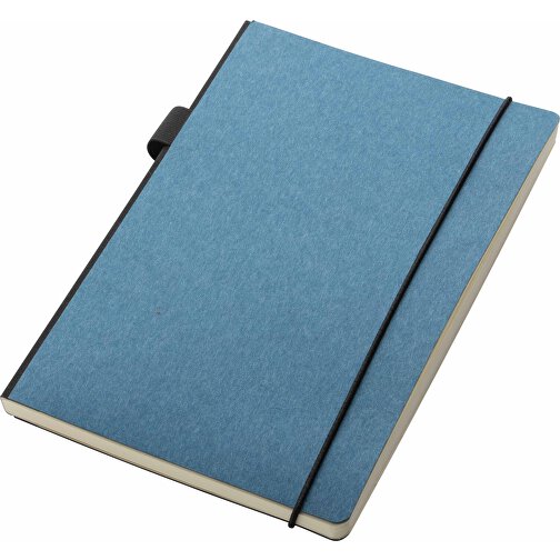 A5 Deluxe Hardcover Notizbuch, Blau , blau, Papier, 21,00cm x 11,00cm (Länge x Höhe), Bild 4