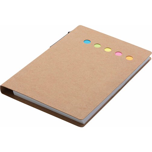 Cuaderno de notas adhesivas Kraft A6 con bolígrafo, Imagen 8