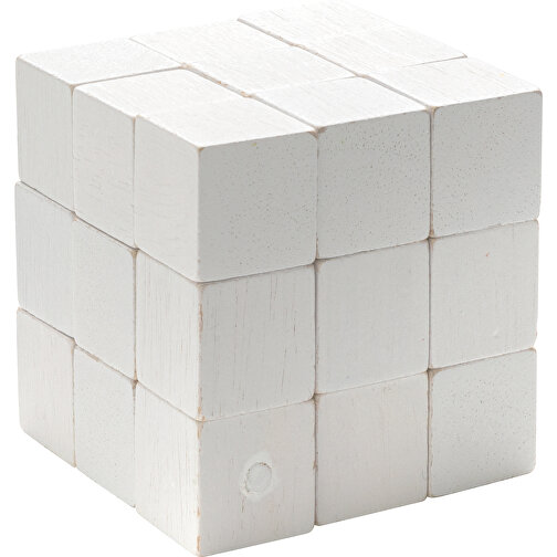 Geschicklichkeitsspiel Aus Holz Im Canvas-Etui, Weiß , weiß, Holz, 7,00cm x 7,00cm (Länge x Höhe), Bild 5