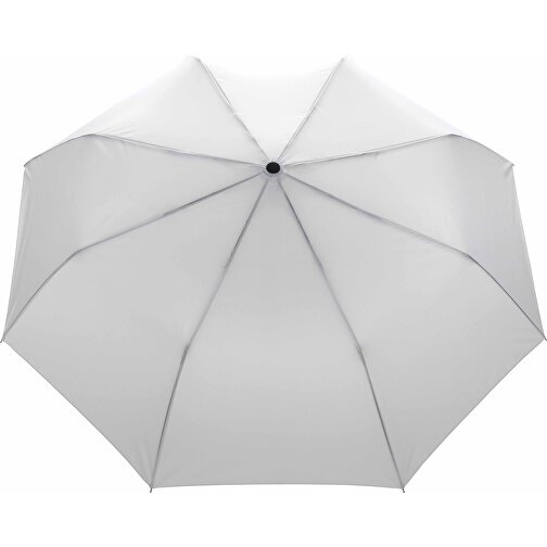 21' Impact AWARE™ RPET 190T Mini-Schirm Automatic Open, Weiß , weiß, PET - recycelt, 57,00cm (Höhe), Bild 2