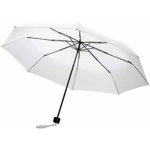 20.5' Impact AWARE™ RPET 190T Mini-Schirm, Weiß , weiß, PET - recycelt, 56,00cm (Höhe), Bild 7
