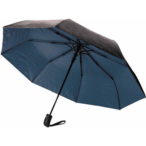 Mini ombrello bi color 21 pongee 190T Impact AWARE™ (blu, rPet, 383g) come  giveaways su