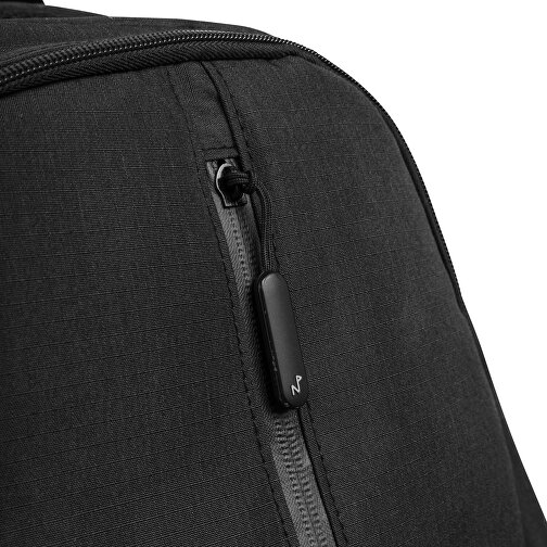 Rucksack AMSTERDAM , schwarz, 300D Rip-Stop Polyester, 30,00cm x 43,00cm x 15,50cm (Länge x Höhe x Breite), Bild 7