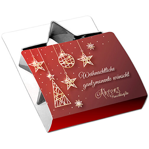 Backförmchen Single-Pack - Weihnachten - Schneemann 4/4-c, Lasergravur , individuell, Papier, Edelstahl, 7,50cm x 1,50cm x 6,00cm (Länge x Höhe x Breite), Bild 3