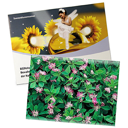 Samentütchen Groß - Standardpapier - Persischer Klee , individuell, Saatgut, Papier, 11,50cm x 15,60cm (Länge x Breite), Bild 1