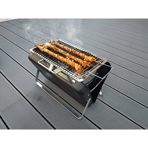 Grill walizkowy BUDDY - mobilny grill weglowy na spontaniczne grillowanie, Obraz 5