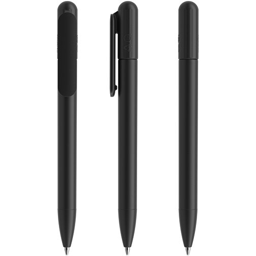 Prodir DS6S TMM Twist Kugelschreiber , Prodir, schwarz, Kunststoff, 12,46cm x 1,40cm (Länge x Breite), Bild 6
