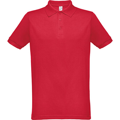 THC BERLIN. Kurzarm-Poloshirt Für Herren , rot, Baumwolle und Polyester, XS, 1,00cm (Höhe), Bild 1
