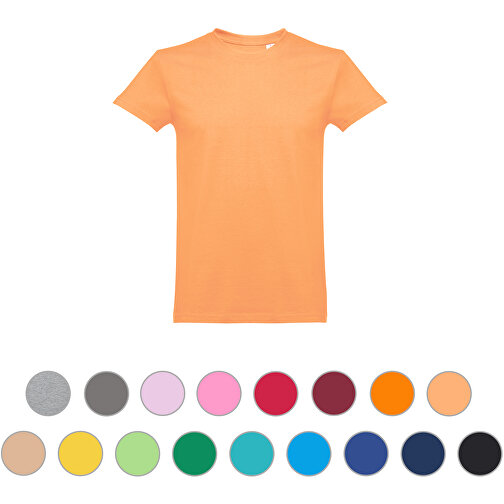 THC ANKARA. Herren T-shirt , korallenorange, 100% Baumwolle, M, 72,00cm x 1,00cm x 53,00cm (Länge x Höhe x Breite), Bild 4