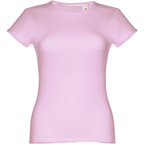 THC SOFIA. Tailliertes Damen-T-Shirt , helllila, 100% Baumwolle, M, 62,00cm x 1,00cm x 44,00cm (Länge x Höhe x Breite), Bild 1